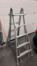 Waku telescoopladder, Doe-het-zelf en Bouw, Ladders en Trappen, Ophalen, Zo goed als nieuw, Ladder