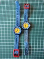 Twee antieke Flic-Flac kinderhorloges voor munten, Handtassen en Accessoires, Horloges | Kinderen, Ophalen of Verzenden