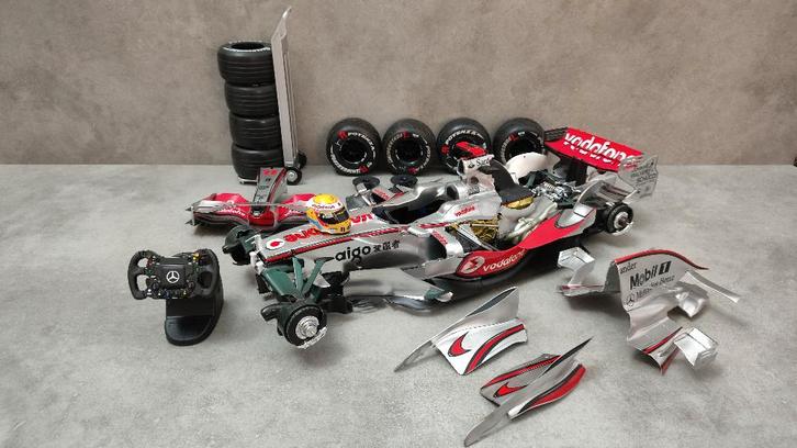 Mclaren MP4/23 Lewis Hamilton F1 2008 1/8 (55cm!!!), Hobby en Vrije tijd, Modelauto's | 1:5 tot 1:12, Gebruikt, Auto, 1:5 t/m 1:8