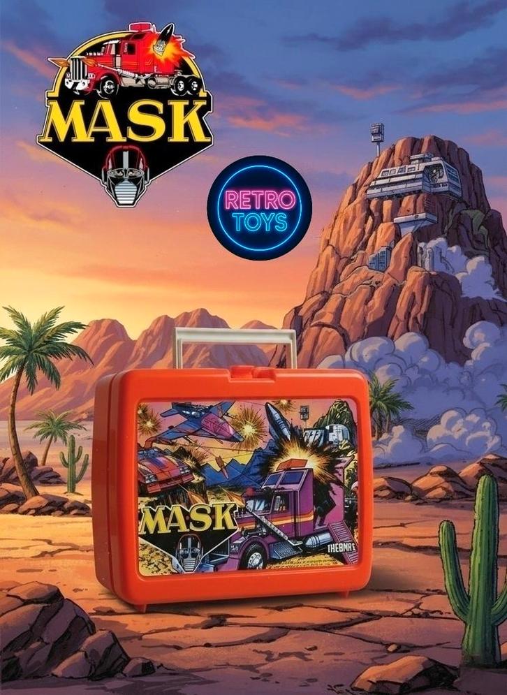 Lunchbox MASK Kenner (Thermos 1985), Verzamelen, Beelden en Beeldjes, Zo goed als nieuw, Ophalen of Verzenden