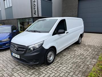 Mercedes-Benz Vito EXTRA-LANG NAVIGATIE AIRCO 19500 € NETTO, Auto's, 4 deurs, Stof, 4 cilinders, Wit