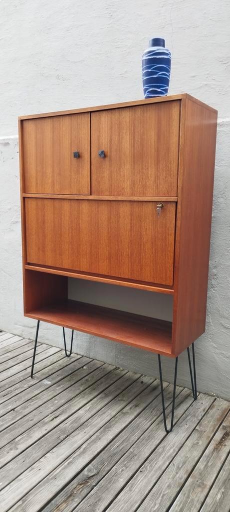 Vintage retro design lowboard highboard sideboard secretaire, Huis en Inrichting, Kasten | Secretaires, Ophalen
