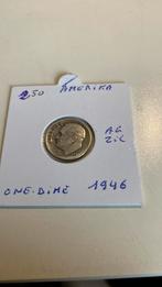 Amerika one dime 1946 zilver, Timbres & Monnaies, Monnaies | Amérique, Enlèvement ou Envoi, Argent