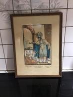 Oude litho houtdruk imagerie pellerin epinal St Nikolaas, Antiek en Kunst, Kunst | Litho's en Zeefdrukken, Ophalen of Verzenden
