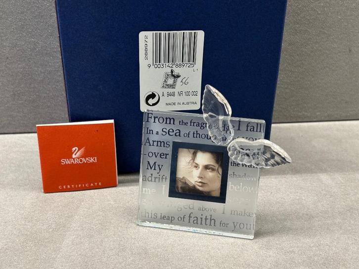 Swarovski Fotolijst met Vlinder, Verzamelen, Swarovski, Nieuw, Figuurtje, Ophalen of Verzenden