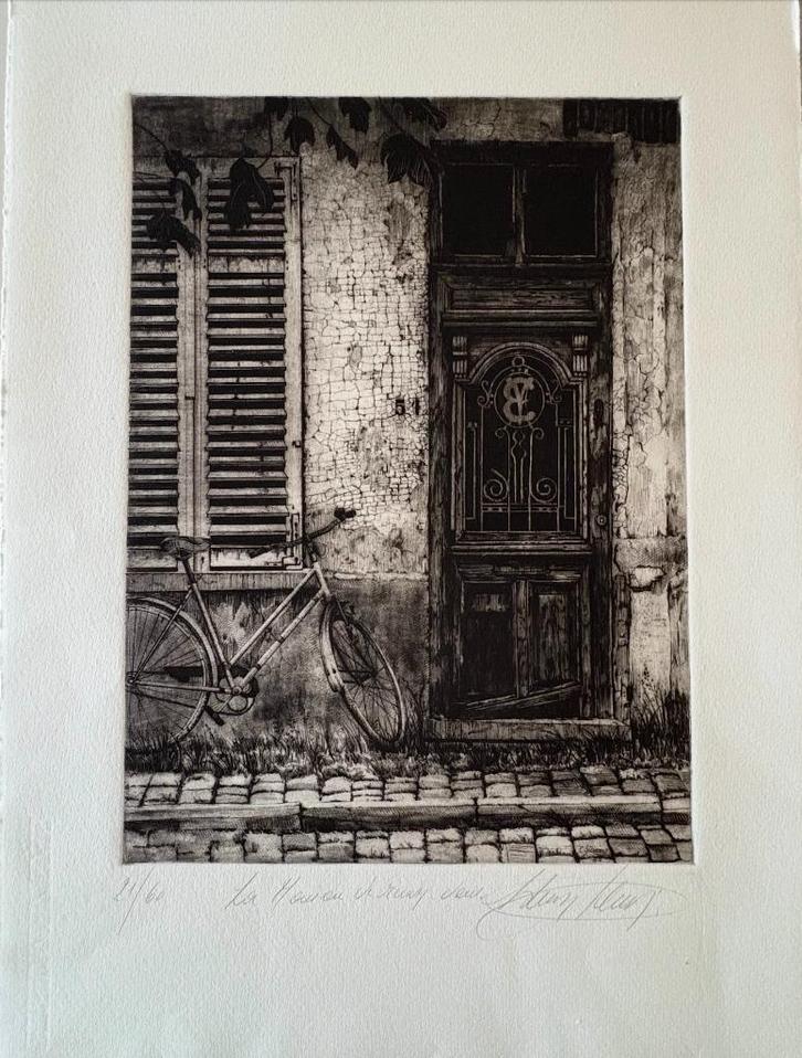 Christian Silvain - ets, Antiek en Kunst, Kunst | Etsen en Gravures, Ophalen of Verzenden