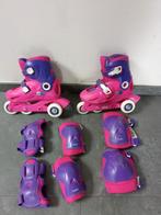 Pakket inline skates met bescherming, Kinderen en Baby's, Ophalen of Verzenden, Zo goed als nieuw