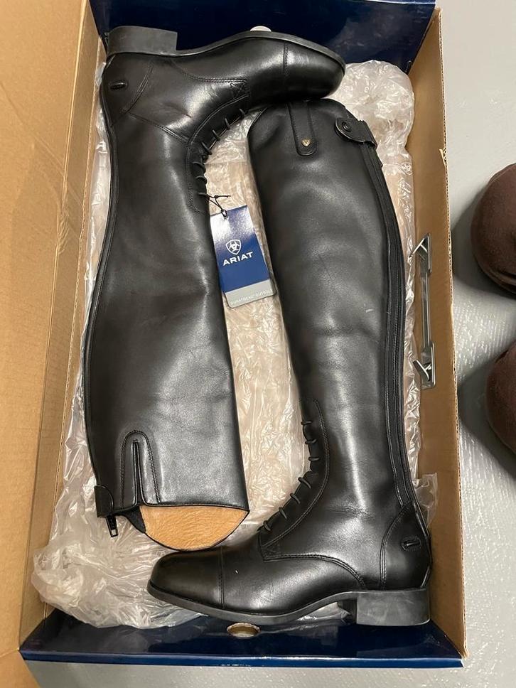 ✓ Nieuwe zwarte leren laarzen van ARIAT, maat 39, Dieren en Toebehoren, Paardrijkleding, Nieuw, Dames, Schoeisel, Dressuur, Ophalen