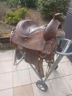 Westernzadel in leder voor pony of klein paard., Animaux & Accessoires, Chevaux & Poneys | Selles, Enlèvement, Comme neuf