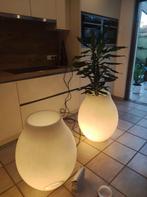 Lamp / plantenbak 20 per stuk, Huis en Inrichting, Lampen | Lampenkappen, Gebruikt, Ophalen of Verzenden, 50 cm of meer, Crème