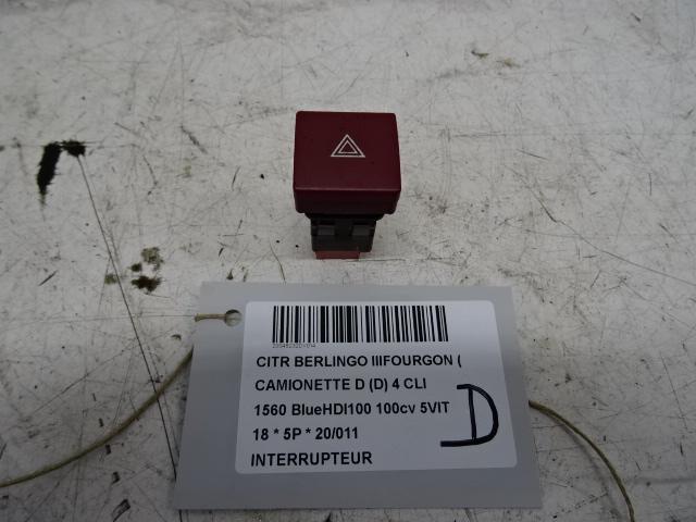 SCHAKELAAR Citroën Berlingo (01-2008/06-2018) (96583113KR), Auto-onderdelen, Dashboard en Schakelaars, Citroën, Gebruikt