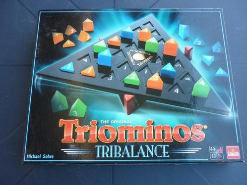 Jeu de société - Triominos Tribalance - Goliath, Hobby en Vrije tijd, Gezelschapsspellen | Bordspellen, Gebruikt, Een of twee spelers