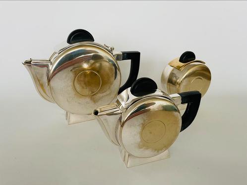 1. Art deco tea set, Antiquités & Art, Antiquités | Argent & Or, Argent