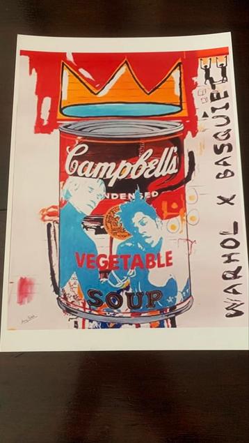 Warhol en Basquiat A4-fotografie beschikbaar voor biedingen