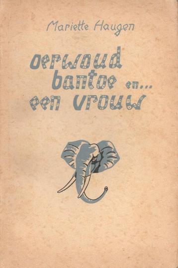 OERWOUD BANTOE EN EEN VROUW - MARIETTE HAUGEN (KONGO) beschikbaar voor biedingen