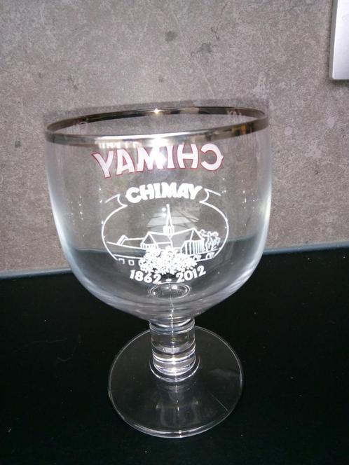 Verre sur pied CHIMAY  1862 - 2012  (150 ans), Collections, Marques de bière, Neuf, Verre ou Verres, Autres marques, Enlèvement ou Envoi