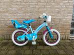 Disney Frozen kinderfiets 14 inch met zijwieltjes, Fietsen en Brommers, Ophalen, Zo goed als nieuw, Minder dan 16 inch, Zijwieltjes