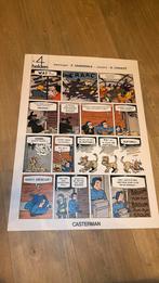 Craenhals affiche 4 helden casterman jaren 80, Verzamelen, Stripfiguren, Ophalen of Verzenden, Zo goed als nieuw