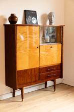 Prachtige vintage duo tone barkast, Ophalen, Overige houtsoorten, Vintage, Met plank(en)