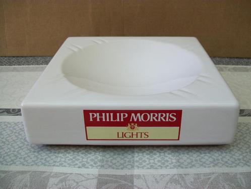 Asbak Philip Morris Lights - Cendrier Ashtray Vintage Retro, Verzamelen, Rookartikelen, Aanstekers en Luciferdoosjes, Zo goed als nieuw