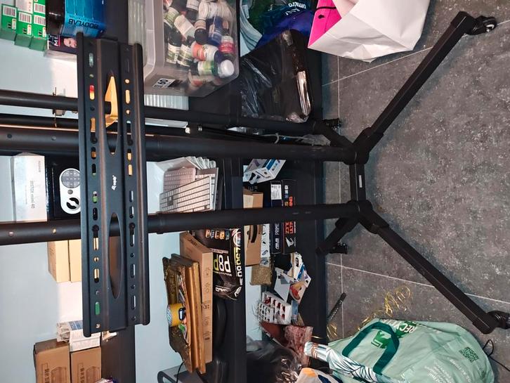 Support TV sur roulettes –, Audio, Tv en Foto, Televisiebeugels, Zo goed als nieuw, Ophalen