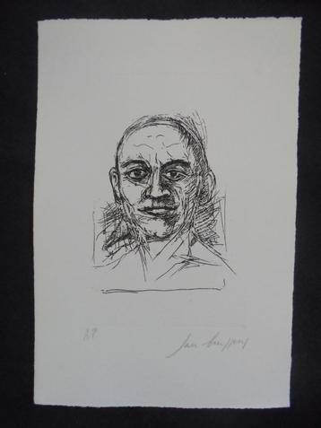 Jan Burssens  1925 - 2002   Ets   Portret beschikbaar voor biedingen