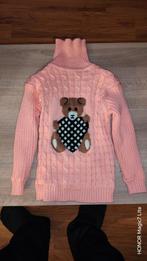 Pull laine à col rose chaud taille 130, Enlèvement ou Envoi