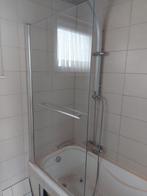glazen douchewand voor bad, Ophalen, Gebruikt, Glas, Bad