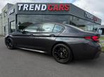BMW 530i XDRIVE PACK-M AUT. FULL OPT SHADOWLINE TOIT OUV., Auto's, BMW, Zwart, 4 cilinders, Zwart, 5 Reeks