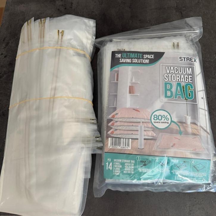 Strex Vacuumzakken - 2 x 14 stuks, Huis en Inrichting, Overige Huis en Inrichting, Nieuw, Ophalen