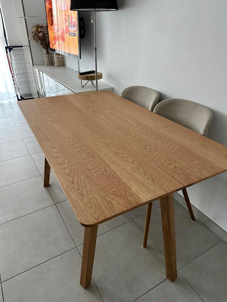 Table, Maison & Meubles, Tables | Tables à manger, Comme neuf, 50 à 100 cm, 100 à 150 cm, Quatre personnes, Rectangulaire, Chêne