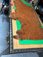 Cognac camo patina-vintage leer 1,4 mm dik iets stug A-494, Ophalen of Verzenden, Zo goed als nieuw