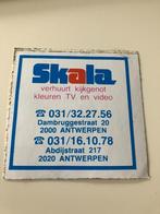 Vintage Sticker Skala - verhuur Tv en video - Antwerpen, Verzamelen, Ophalen of Verzenden