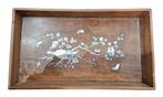 Vietnamees ingelegd houten plateau met parelmoer – ca. 1900, Ophalen of Verzenden