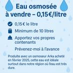Water met omgekeerde osmose te koop — €0,15/liter, Ophalen, Zo goed als nieuw, Overige typen