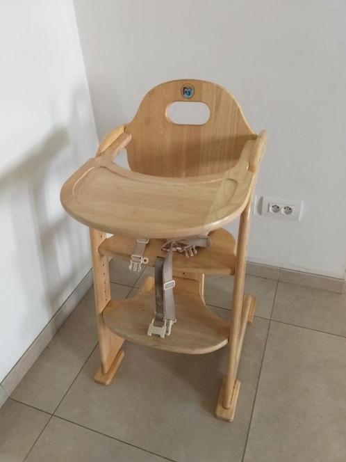 Houten eetstoel - stevig en veilig model, Enfants & Bébés, Chaises pour enfants, Comme neuf, Enlèvement