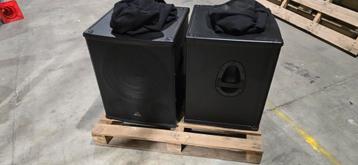 2 stuks Behringer B1800XP subwoofers