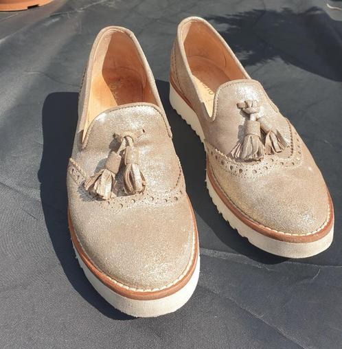 37 gouden Richelieu-instappers van XSA, Kleding | Dames, Schoenen, Gedragen, Schoenen met lage hakken, Overige kleuren, Ophalen of Verzenden