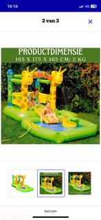 Springkasteel + zwembad met waterglijbaan, Tuin en Terras, Zwembaden, Ophalen, Zo goed als nieuw