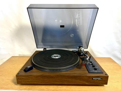 Rotel RP 2500 platenspeler met houten plint, TV, Hi-fi & Vidéo, Tourne-disques, Utilisé, Tourne-disque, Autres marques, Réglage pitch