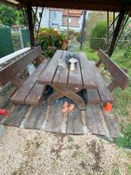 Oostenrijkse picknicktafel, Jardin & Terrasse, Tables de pique-nique, Enlèvement, Utilisé, Carré, Bois