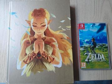 Zelda game Nintendo switch + guide boek beschikbaar voor biedingen