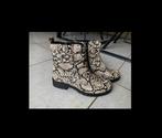 Snakeskin print boots (maat 40) NIEUW, Zwart, Lage of Enkellaarzen, Nieuw, Ophalen of Verzenden