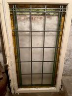 2 grote glas in loodramen, Doe-het-zelf en Bouw, Ophalen, Gevelraam of Ruit, Gebruikt, Minder dan 80 cm