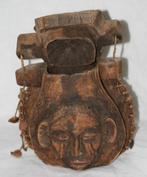 Kalebas KUBA - Congo - Palmwijn fles - Hout - Afrika, Antiek en Kunst, Ophalen of Verzenden