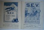 SEV S.E.V. Magnéto 1926 Brochure Catalogue Prospekt, Peugeot, Utilisé, Envoi, SEV
