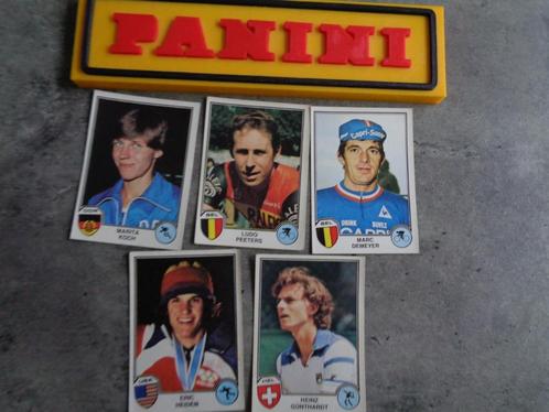 PANINI STICKERS SUPERSTARS  EURO FOOTBALL 82 5X, Hobby en Vrije tijd, Stickers en Plaatjes, Verzenden