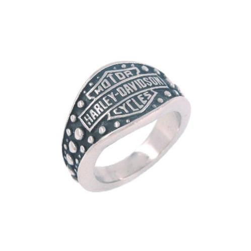 Harley Davidson Motorcycles bikerring in chirurgisch staal, Motoren, Accessoires | Overige, Nieuw, Ophalen of Verzenden