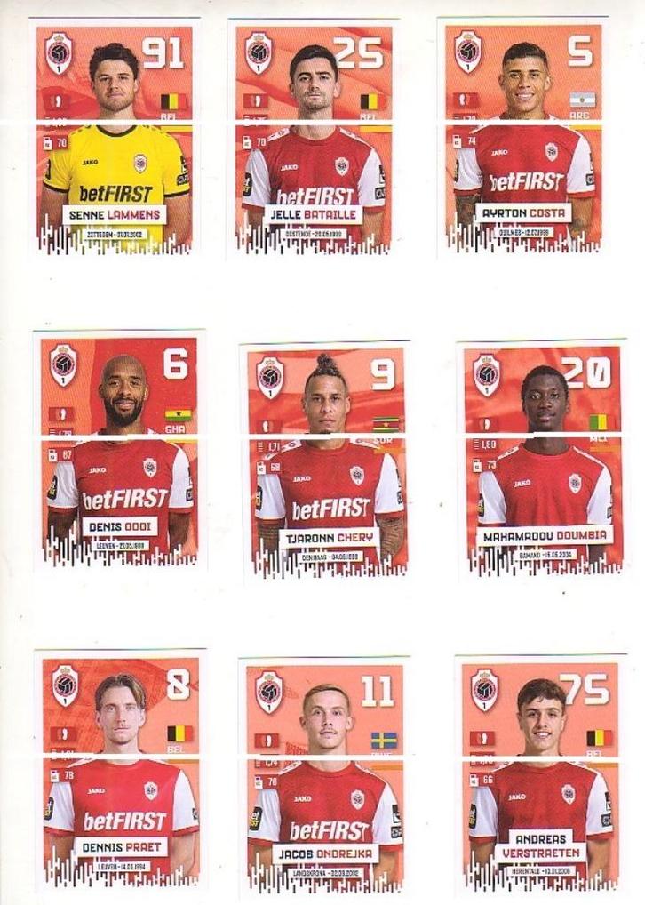 Pro League 2024 - 2025 / FC Antwerp / 17 stickers, Verzamelen, Sportartikelen en Voetbal, Nieuw, Poster, Plaatje of Sticker, Verzenden