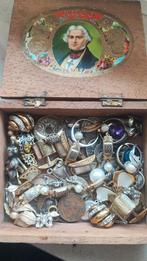 Doosje oude juwelen e.a., Antiquités & Art, Antiquités | Argent & Or, Enlèvement ou Envoi